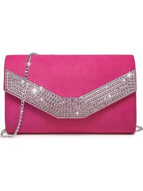〽️Women's Rose Evening Bags Party Clutches Wedding Purses Cocktail Prom Handbags